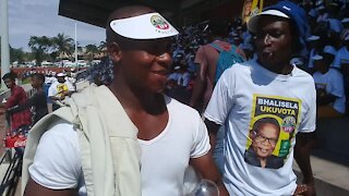 SOUTH AFRICA - KwaZulu-Natal - IFP campaigning at Chatsworth (Videos) (JaX)