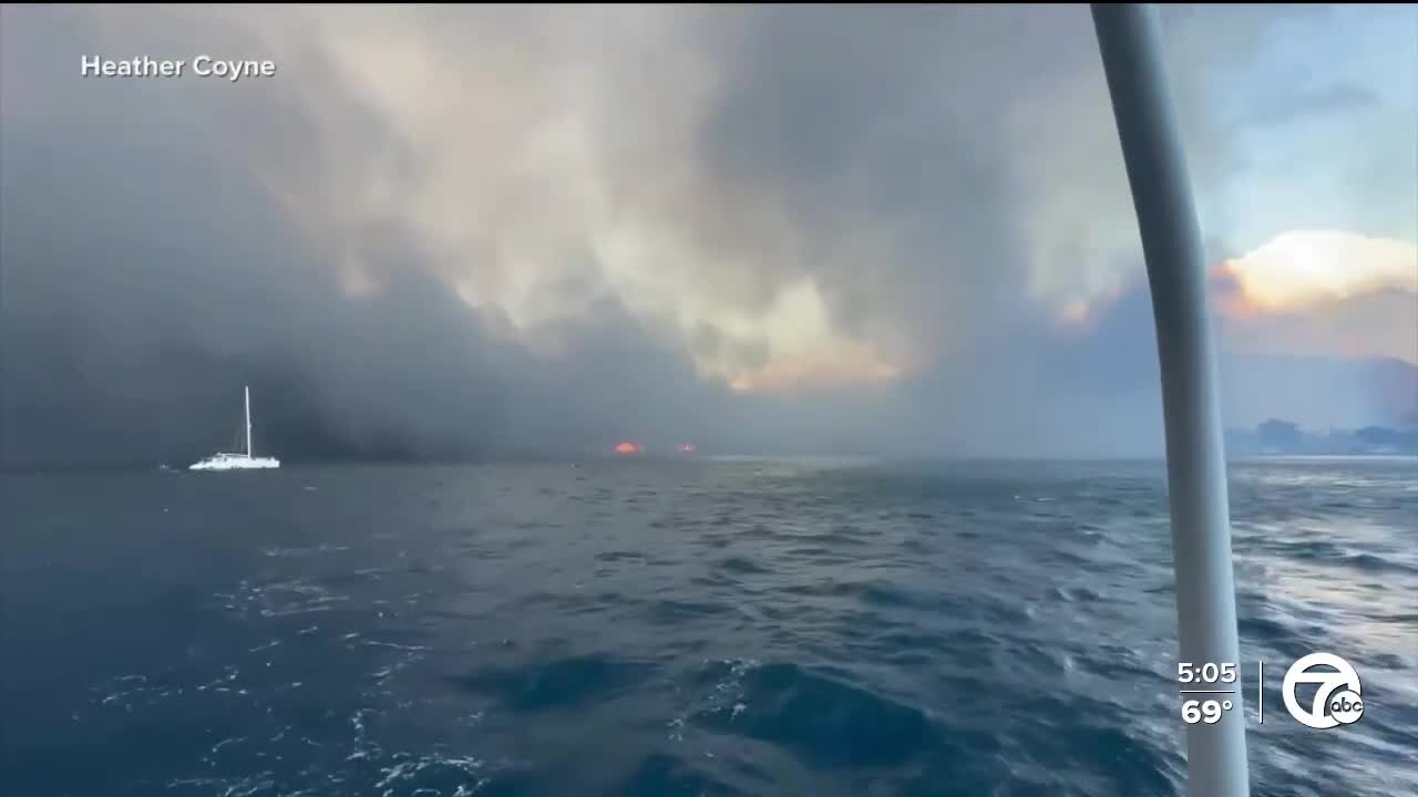 Woman who lived in Michigan shares experience from Maui after wildfires