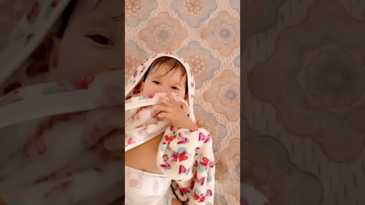 cute baby | bath time | short video