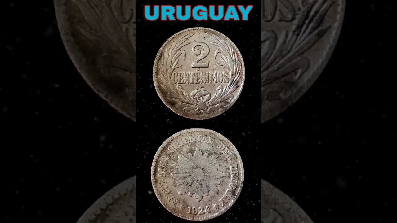 Uruguay 2 Centesimos 1924. #shorts #coinnotesz #viral