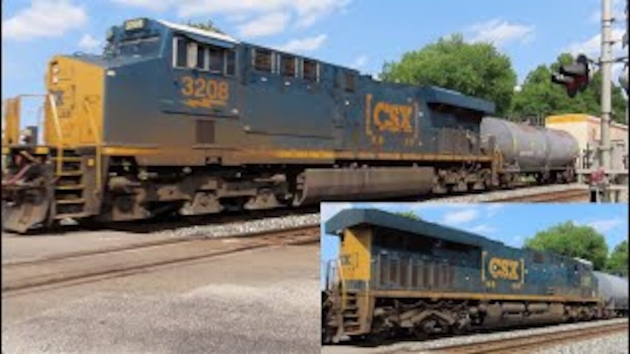 CSX Q369 Manifest Mixed Freight Train with DPU from Sterling, Ohio July 3, 2021