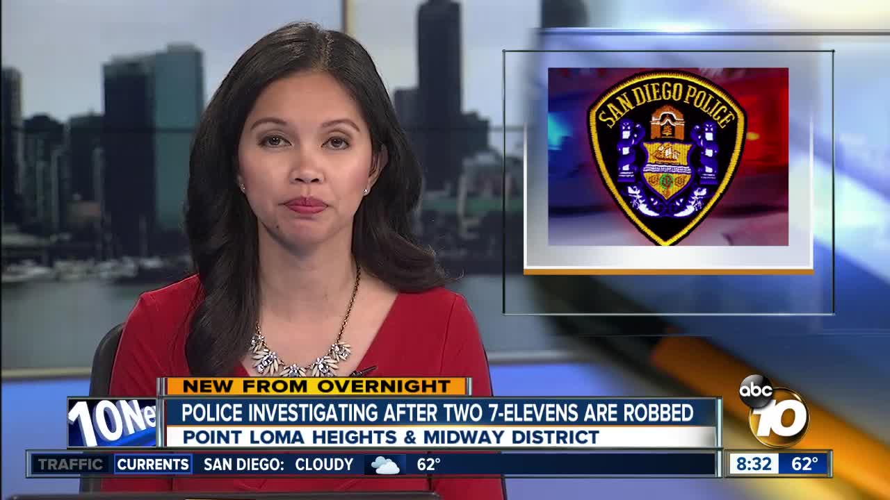 Police investigating after two 7-Eleven robberies