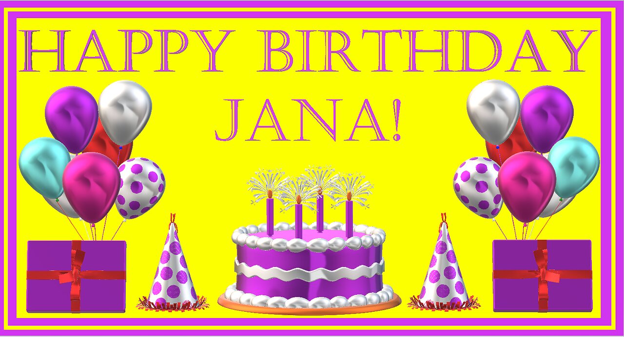 Happy Birthday 3D - Happy Birthday Jana - Happy Birthday To You - Happy Birthday Song