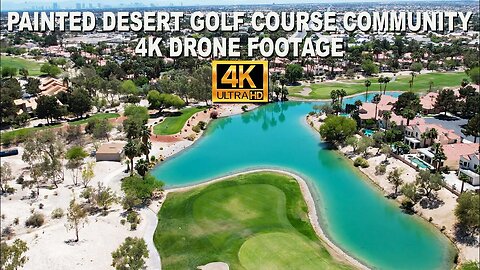 Painted Desert Golf Course Community 4K Drone Footage