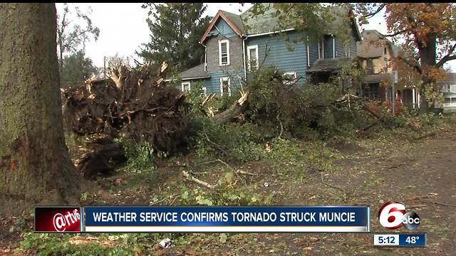 Muncie homes. historic fieldhouse damaged following severe storms