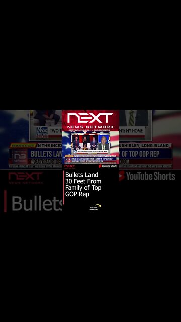 Bullets Land 30 Feet From Family of Top GOP Rep #shorts