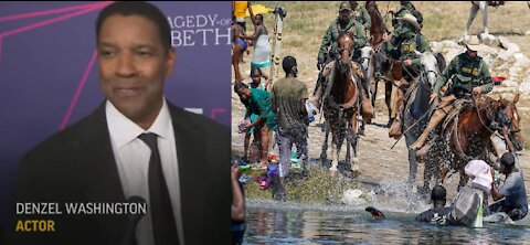 Denzel Washington Gets Asked About Horseback Border Patrol Photo Outrage - Gives Non Hollywood Reply