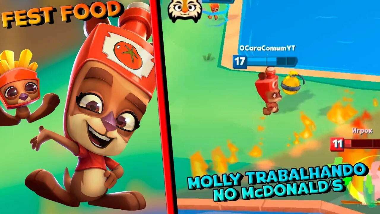 MOLLY FEST FOOD GANHEI A NOVA SKIN GRÁTIS! SERÁ QUE ELA ESTÁ BONITA? ZOOBA