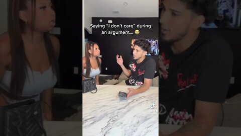 Saying “I don’t care”