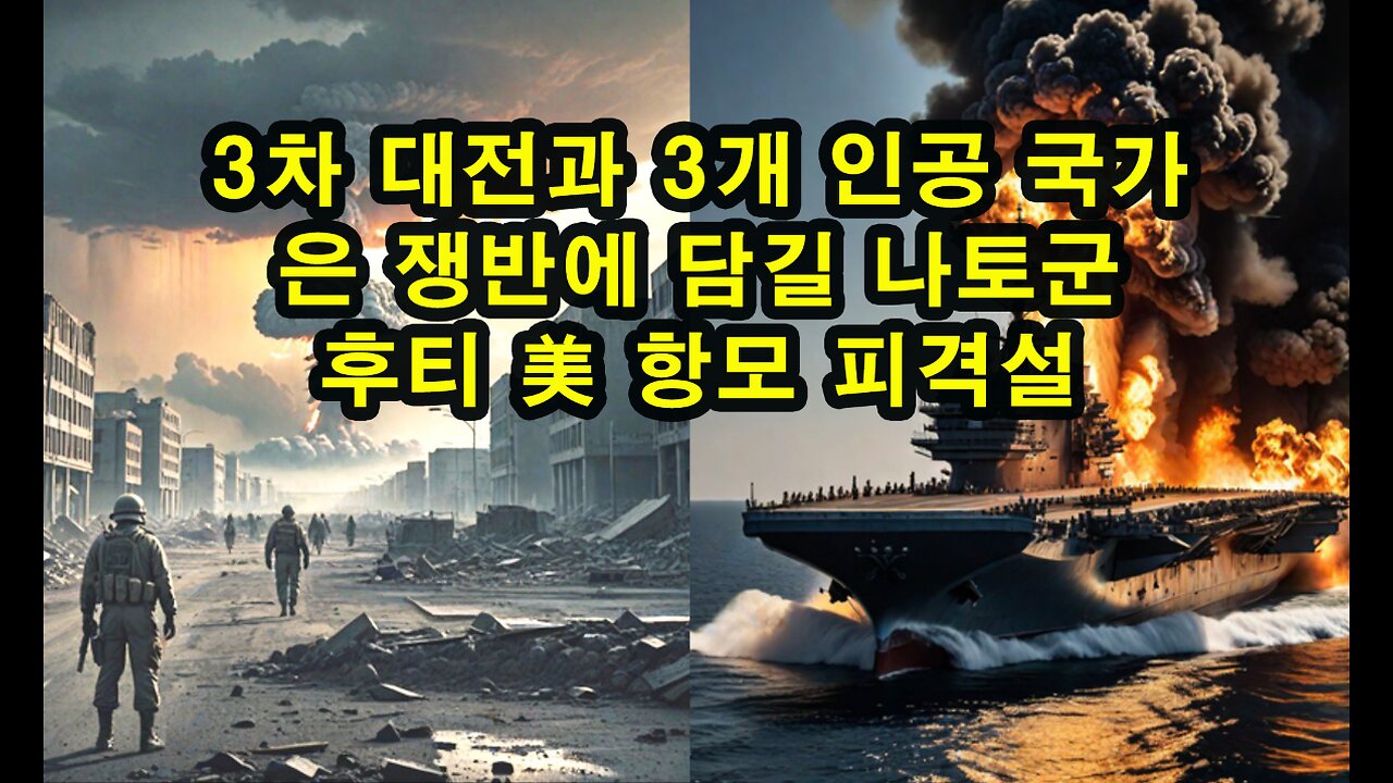 3차 대전과 3개 인공 국가/ 은 쟁반에 담길 나토군/ 후티 美 항모 공격설