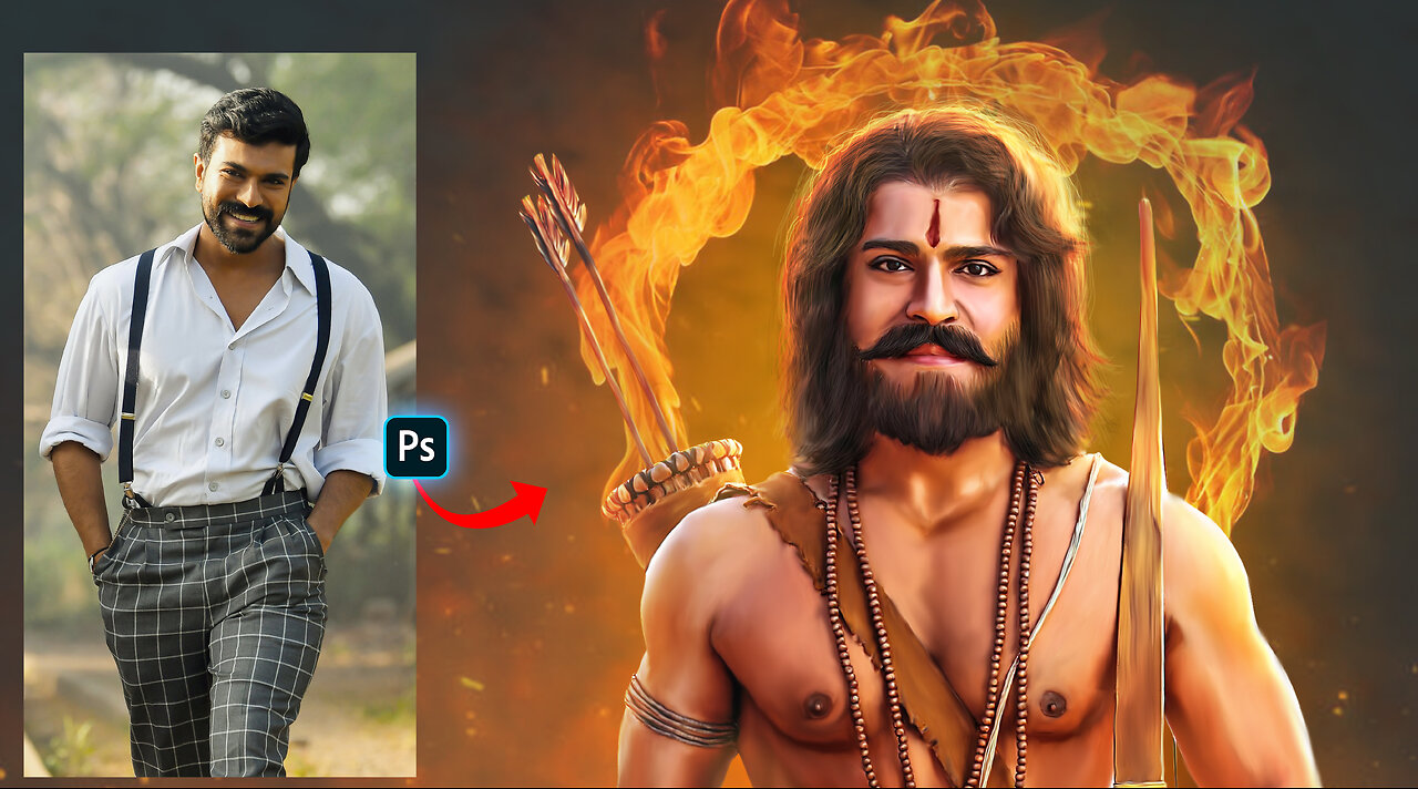 Digital Art of Ram Charan Teja I Photoshop Tutorial