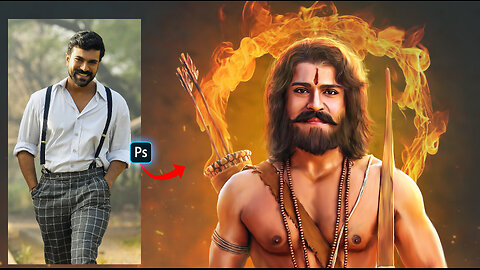 Digital Art of Ram Charan Teja I Photoshop Tutorial