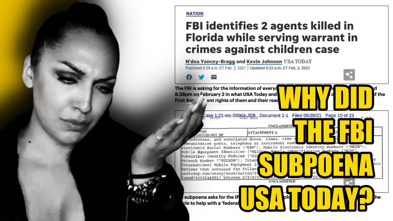 Why did the FBI subpoena USA Today?? | Natly Denise