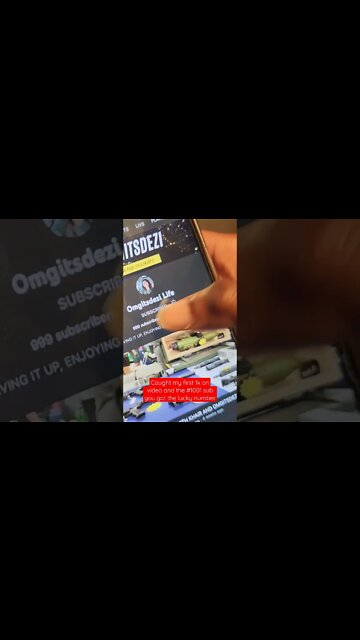 CAUGHT MY 1K LIVE ON CAMERA #shorts #1k #omgitsdezi