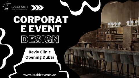 Corporate Event Design | Reviv Clinic Opening Dubai | Corporate Event Highlights