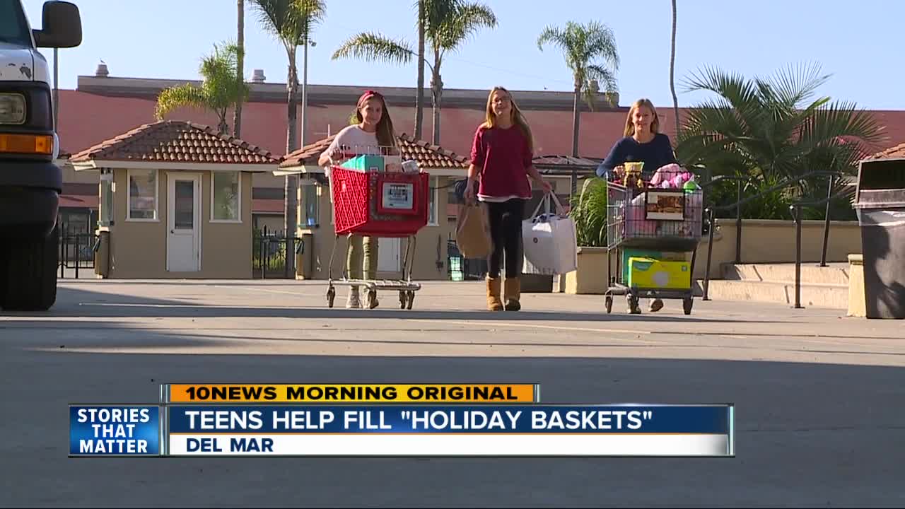 Teens help CRC fill Holiday Baskets