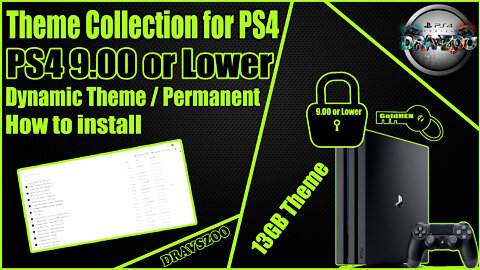 PS4 Theme Collection for PS4 9.00 or Lower | Dynamic Theme / Permanent | 13GB Theme | How to install