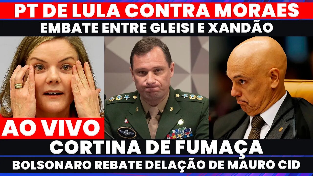 🚨AGRESSÕES INFUNDADAS: MORAES DÁ DURA REPOSTA A GLEISI E PT, BOLSONARO REBATE DELAÇÃO DE MAURO CID