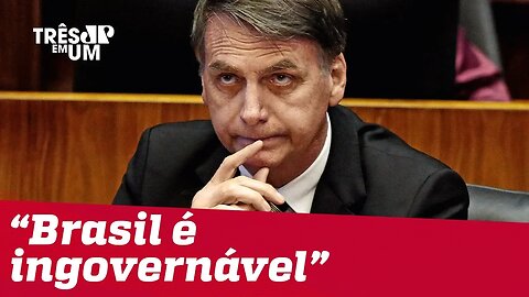 Pelo WhatsApp, Bolsonaro divulga texto sobre dificuldades de governar o Brasil