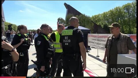 POLIZEI im Einsatz gegen St. Georgsbänder! Tag des Sieges Berlin 9. Mai 2024