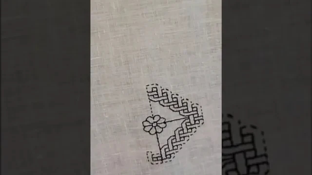 Holbein Stitch Step by Step Embroidery of 16th Century Pattern