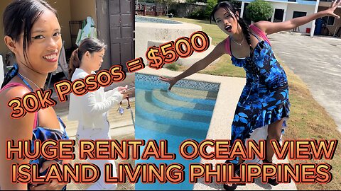 🇵🇭 Found! 3-Story Ocean Side Sea View Apartment w/ Rooftop Party Pad for RENT! Living Philippines