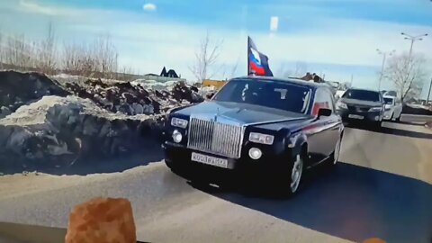 Russia convoy for freedom and for mother Russia