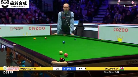 7 ===== Snooker's best decisive game, with black balls blocking the bag