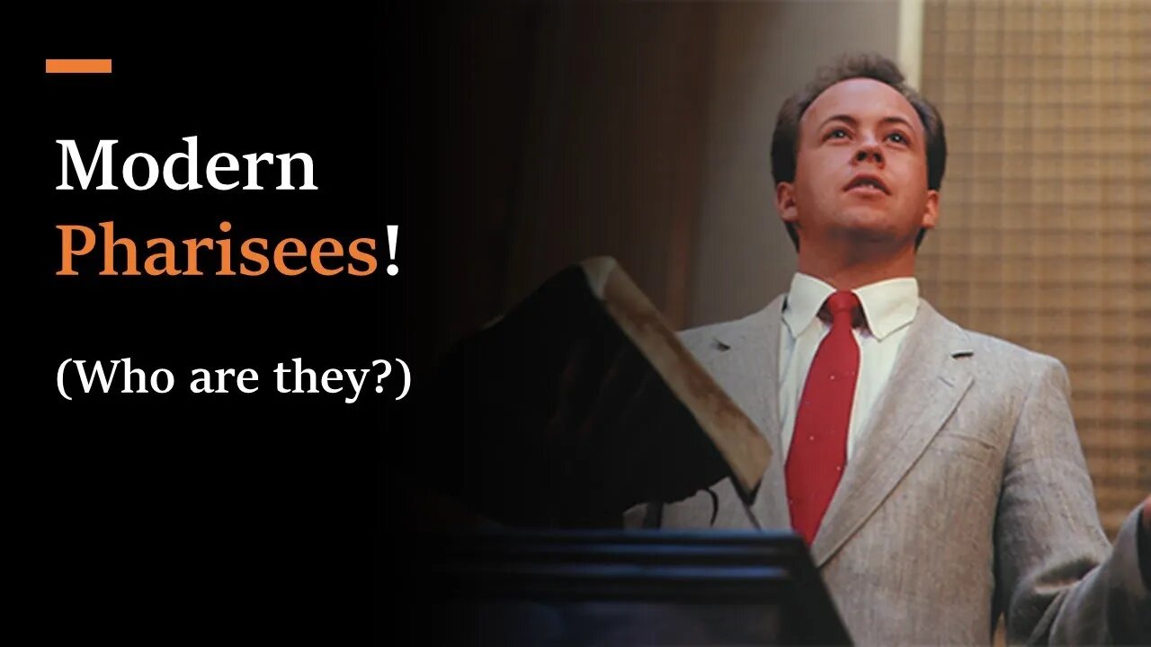 Modern Pharisees? Not who you think...