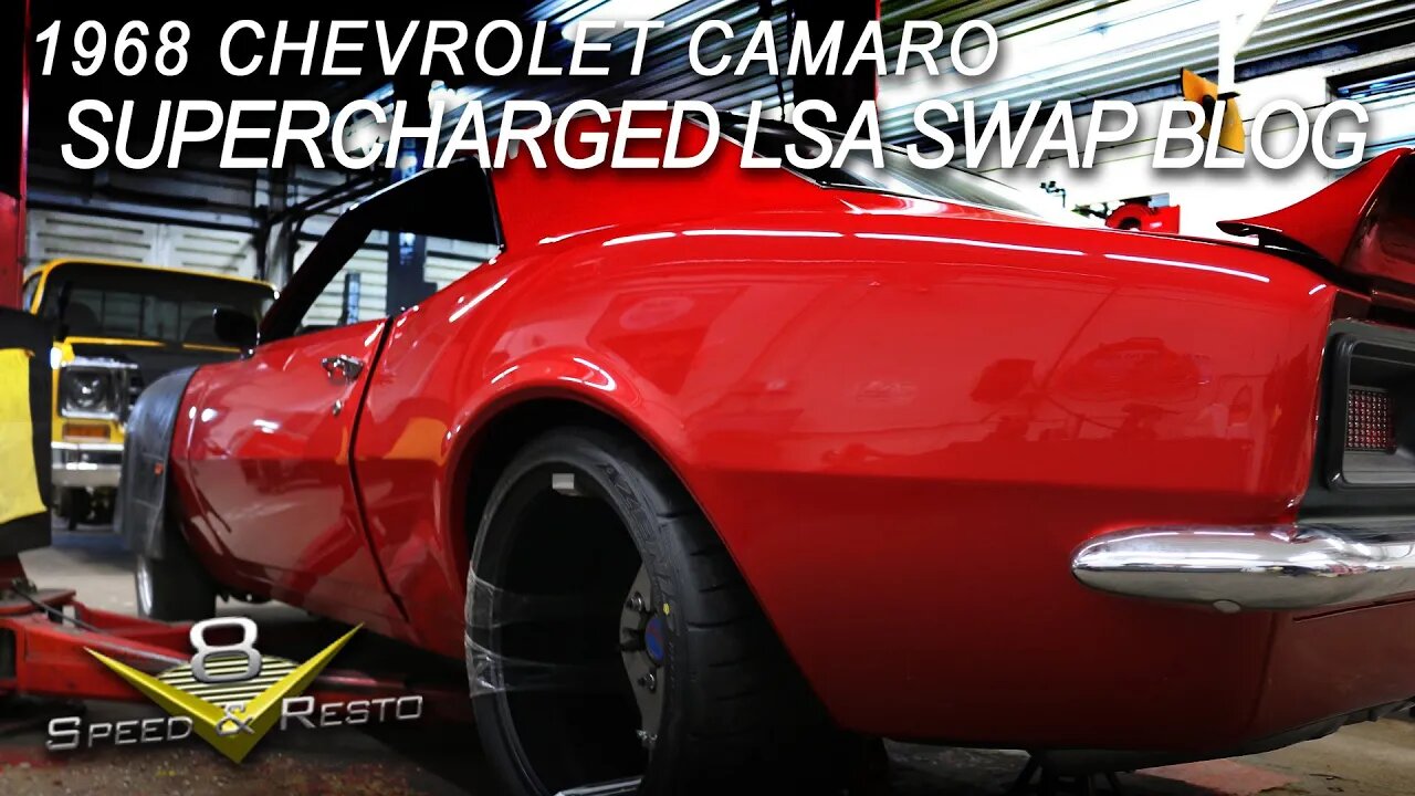 Pro-Touring 1968 Chevrolet Camaro Supercharged LSA Swap at V8 Speed and Resto Shop V8TV