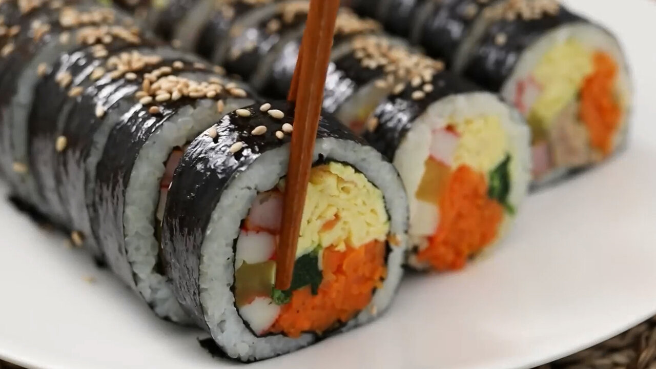 Korean Cooking Video | Delicious Food Gimbap Recipe | Cooking Vlog | kimbap