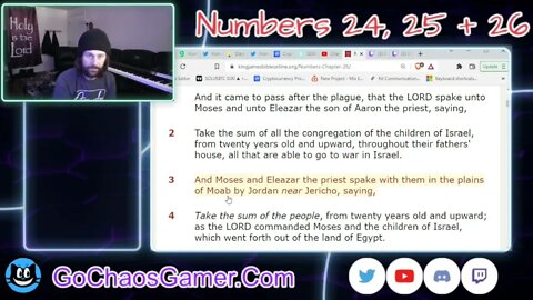 Numbers 24, 25 + 26 King James Version (KJV Bible 3/18/2022)