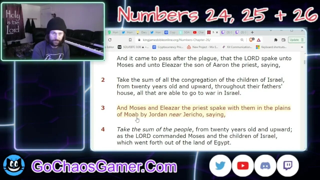 Numbers 24, 25 + 26 King James Version (KJV Bible 3/18/2022)