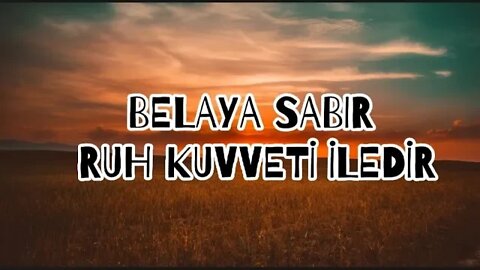 #menkıbe EN GÜZEL MENKIBELERDEN BİR BÖLÜM / "BELAYA SABIR RUH KUVVETİ İLEDİR"