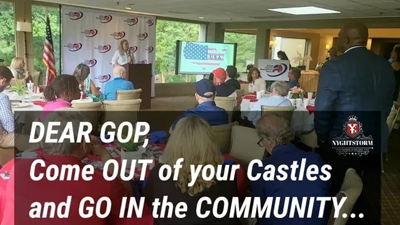 DEAR GOP | Come OUT of your Castles and Get IN the Community