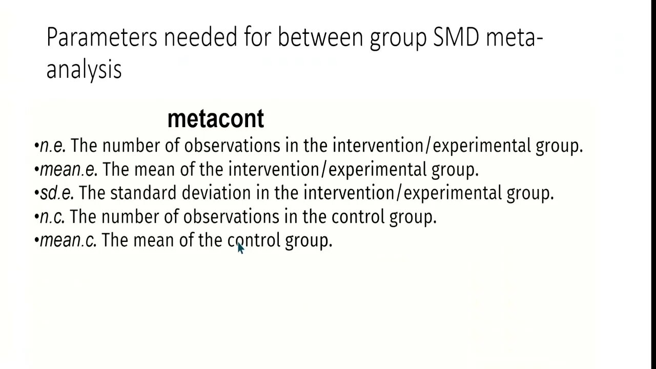 Part 4: Standardized mean difference