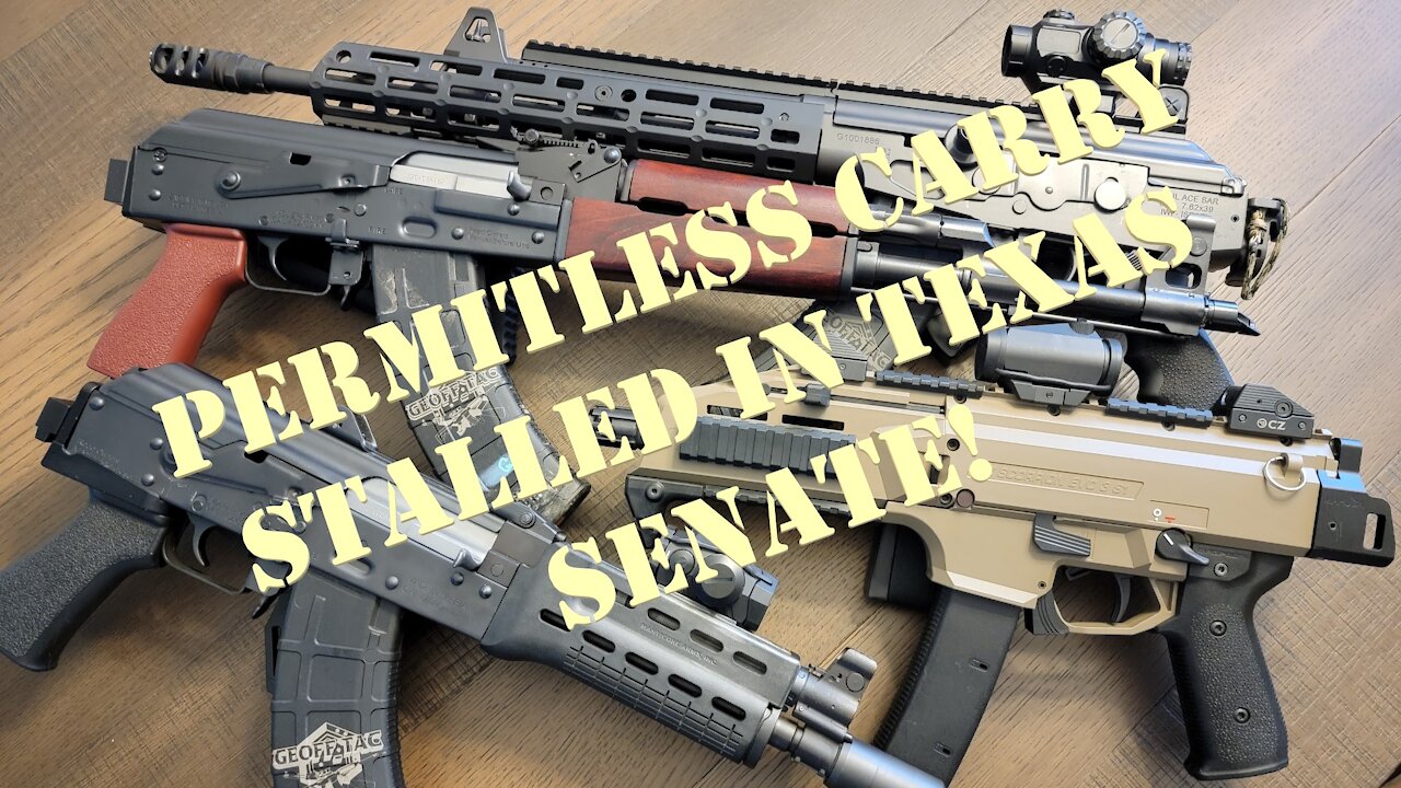 PSA: Texas Constitutional Carry STALLED!