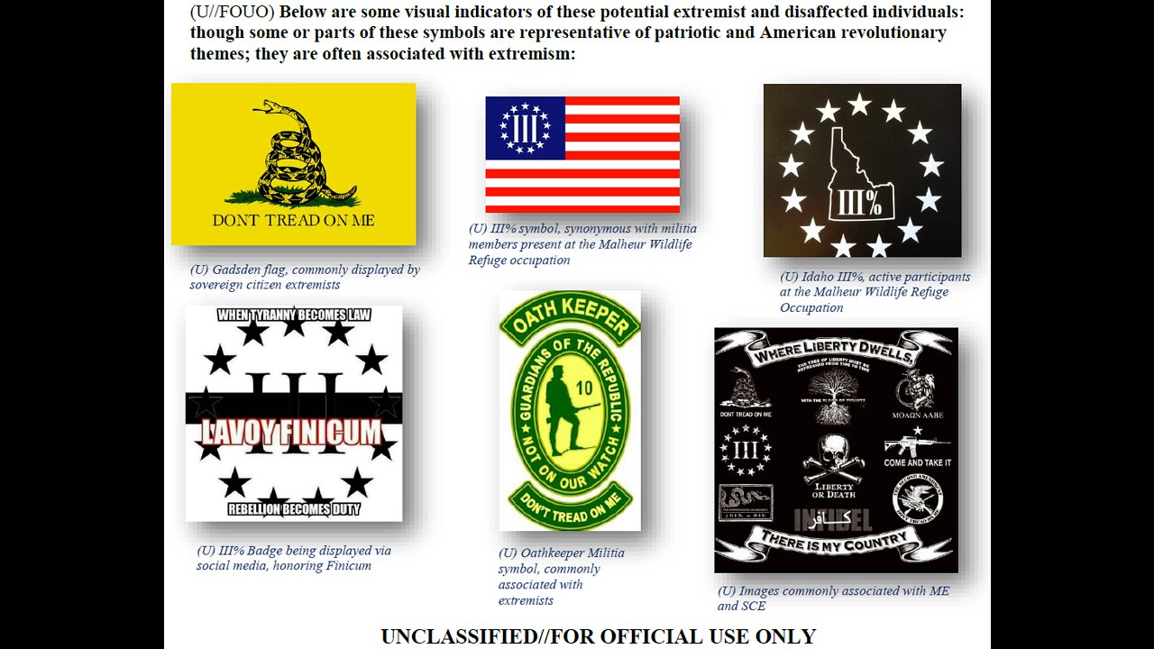 Do you fall into the FBI"s MVE category, We do.