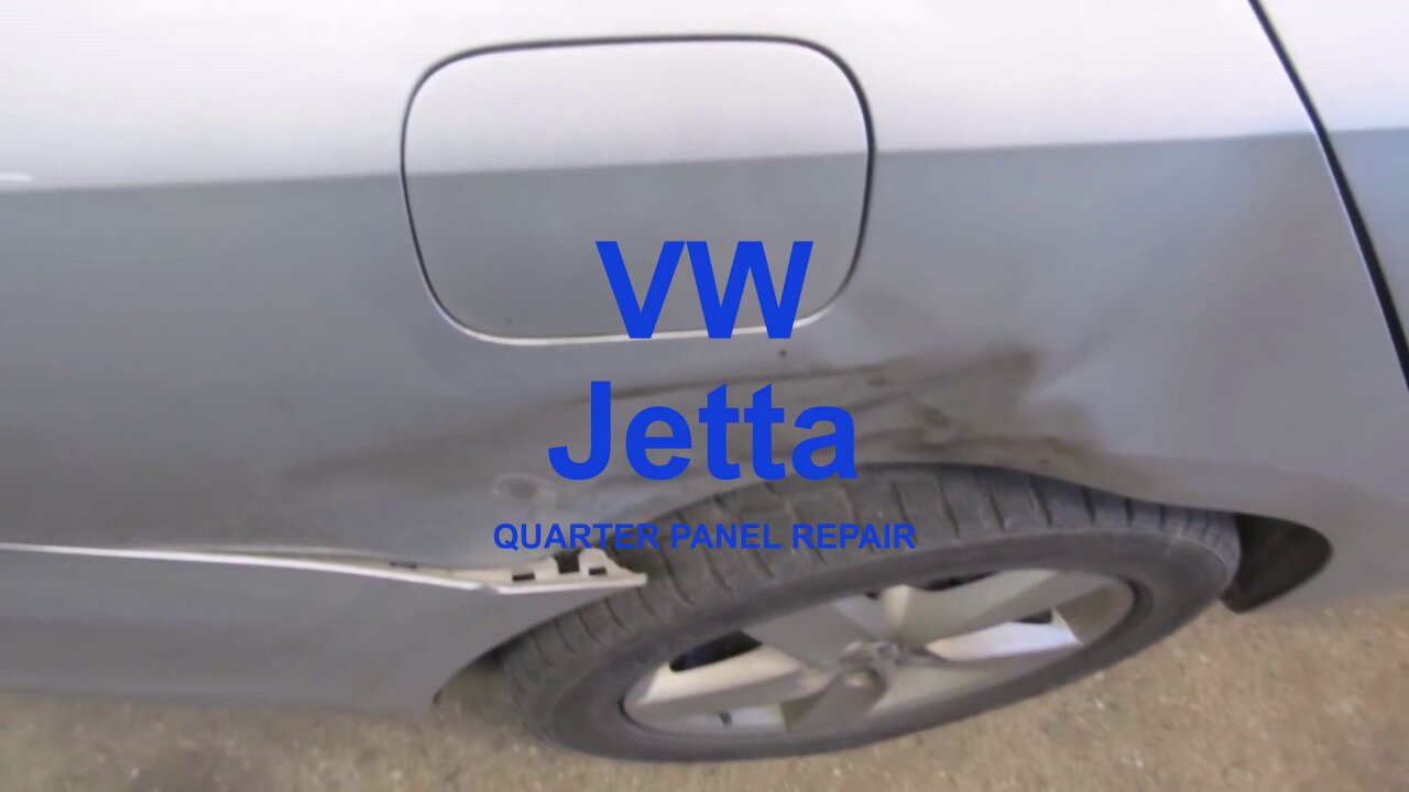 Body repair of a VW Jetta, accident damage repair