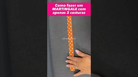 Como fazer um MARTINGALE com apenas 2 costuras! #costura #costureira