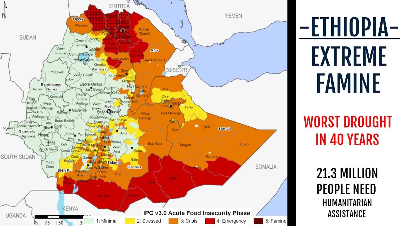 Ethiopia Starvation Emergency - Worst Drought in 40 years has caused Unimaginable Hunger