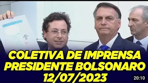 Coletiva de imprensa com Presidente Bolsonaro - 12/07/23