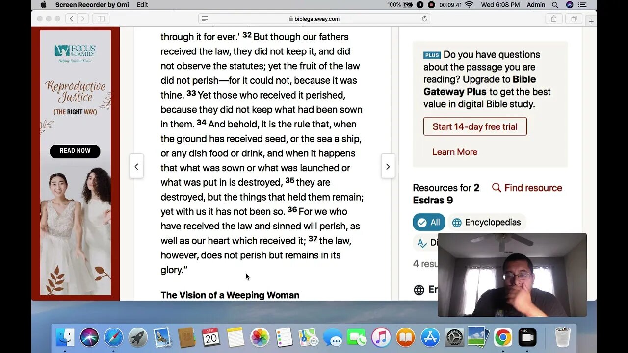 Bible Study: 2 Esdras Chapter 9 & 10