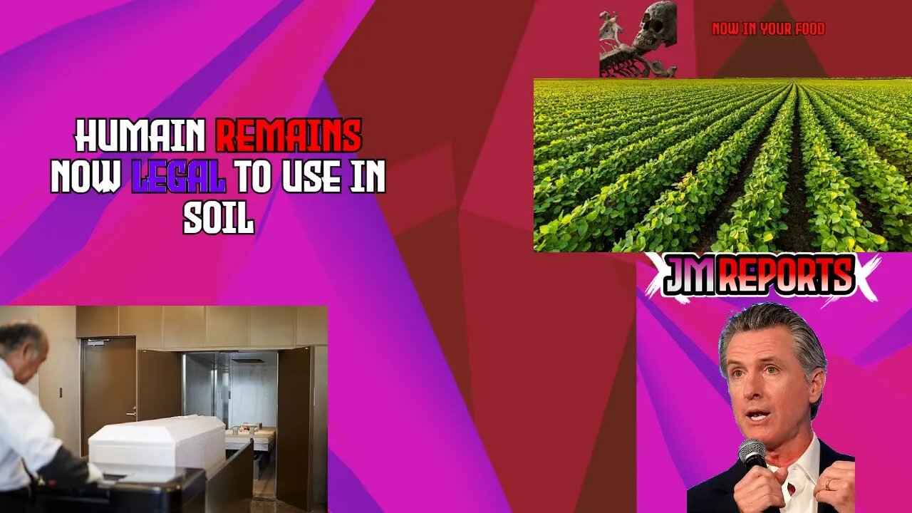 Gavin Newsom signs bill to legally use human remains in soil for food in California clown world