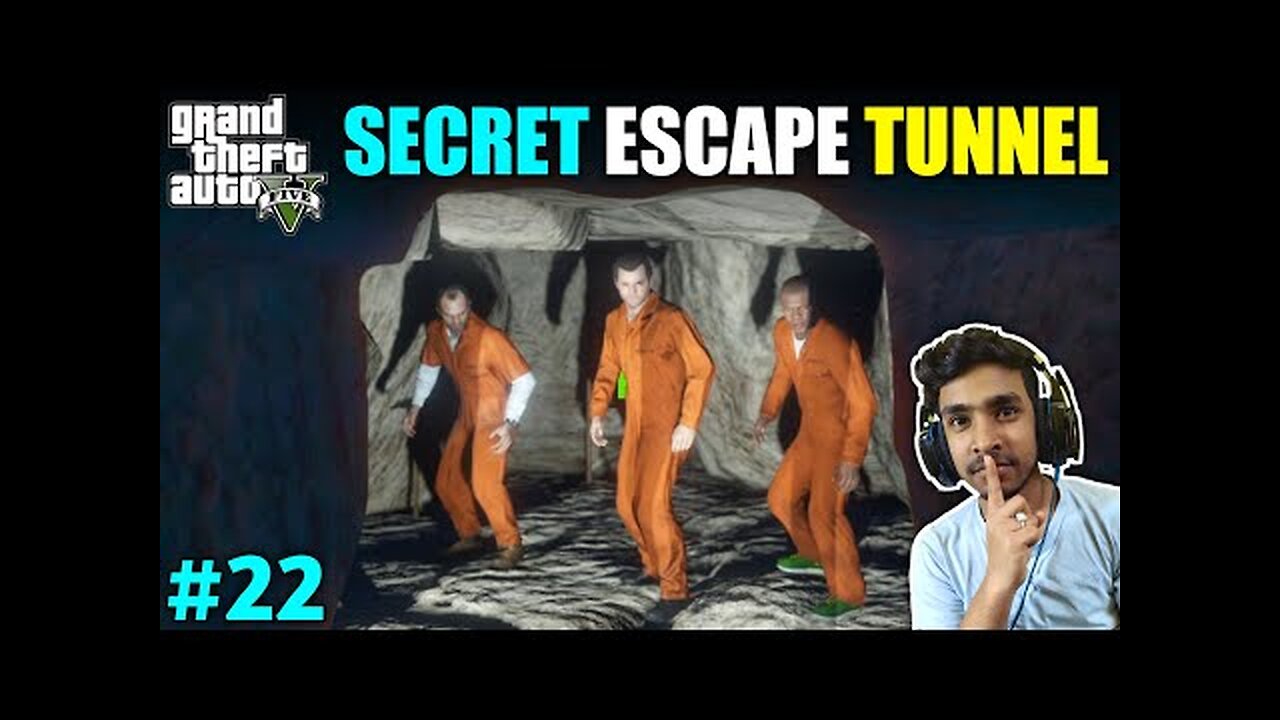 WE ESCAPE FROM PRISON'S SECRET WAY | GTA V GAMEPLAY #22