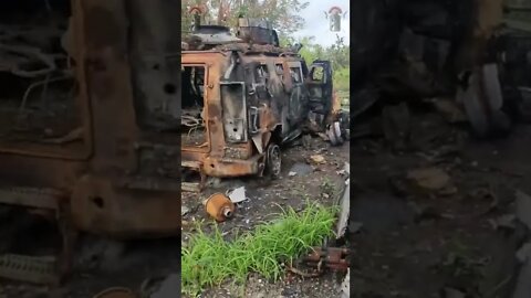 Destroyed Ukrainian equipment