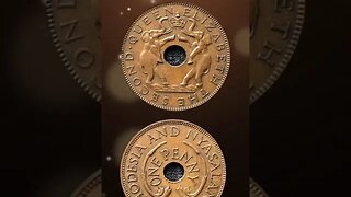 Rhodesia and Nyasaland 1 Penny 1962. #shorts #viral #coinnotesz