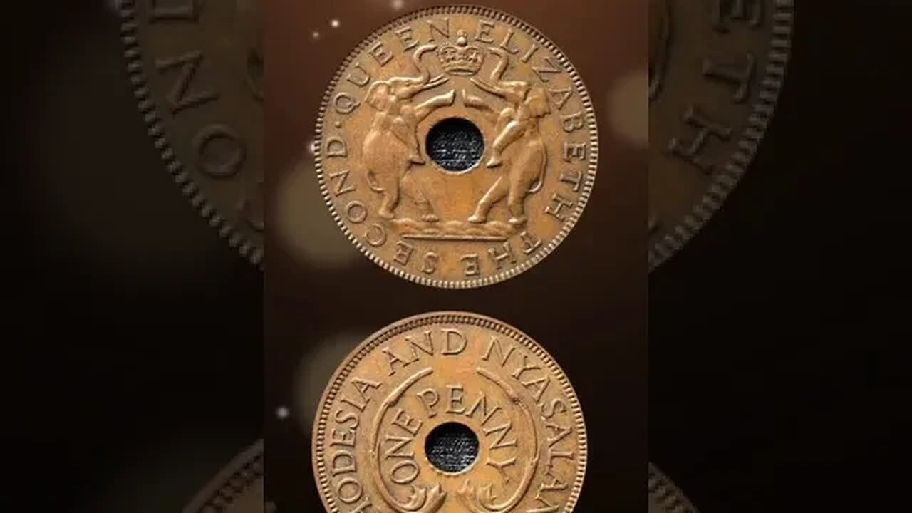 Rhodesia and Nyasaland 1 Penny 1962. #shorts #viral #coinnotesz