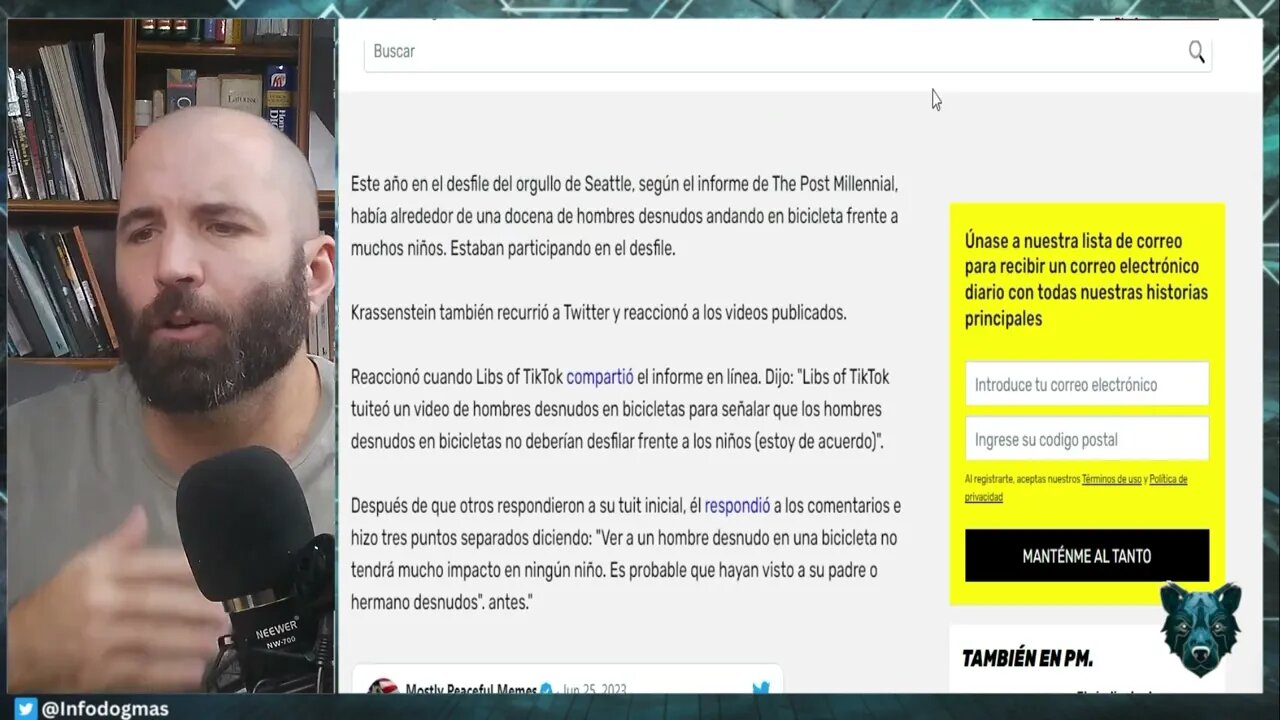 INFLUENCERS De IZQUIERDAvEnojados Por Ciclista En Marcha Orgullo Gay