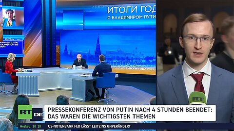 Pressekonferenz mit Putin nach 4 Stunden beendet: Das waren die wichtigsten Themen